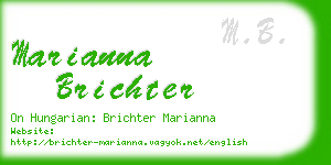 marianna brichter business card